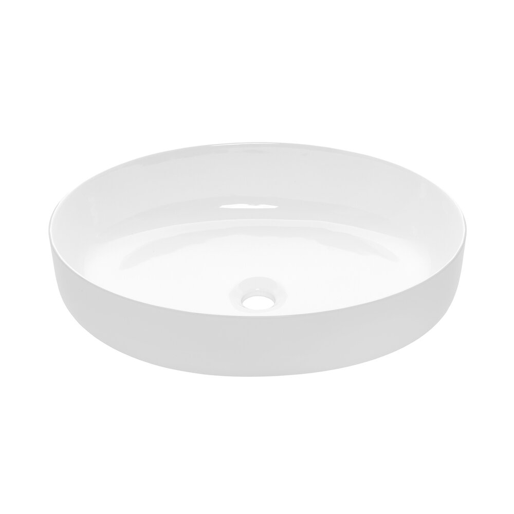 Lavoar pe blat Invena Astri 55 cm alb alb