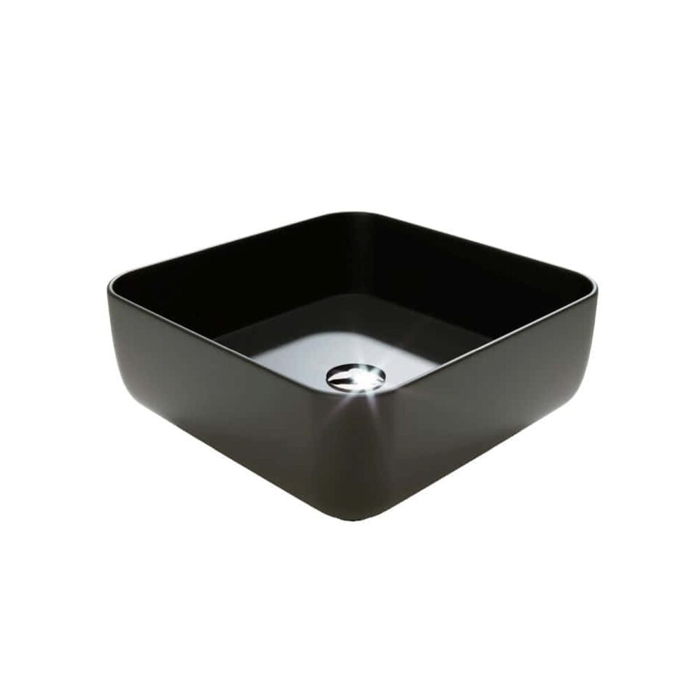 Lavoar pe blat Massi Alizma negru mat 39 cm Lavoar pe blat Massi Alizma negru mat 39 cm