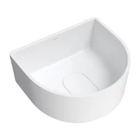 Lavoar pe blat Omnires Cadence M+ alb mat 42 cm picture - 2