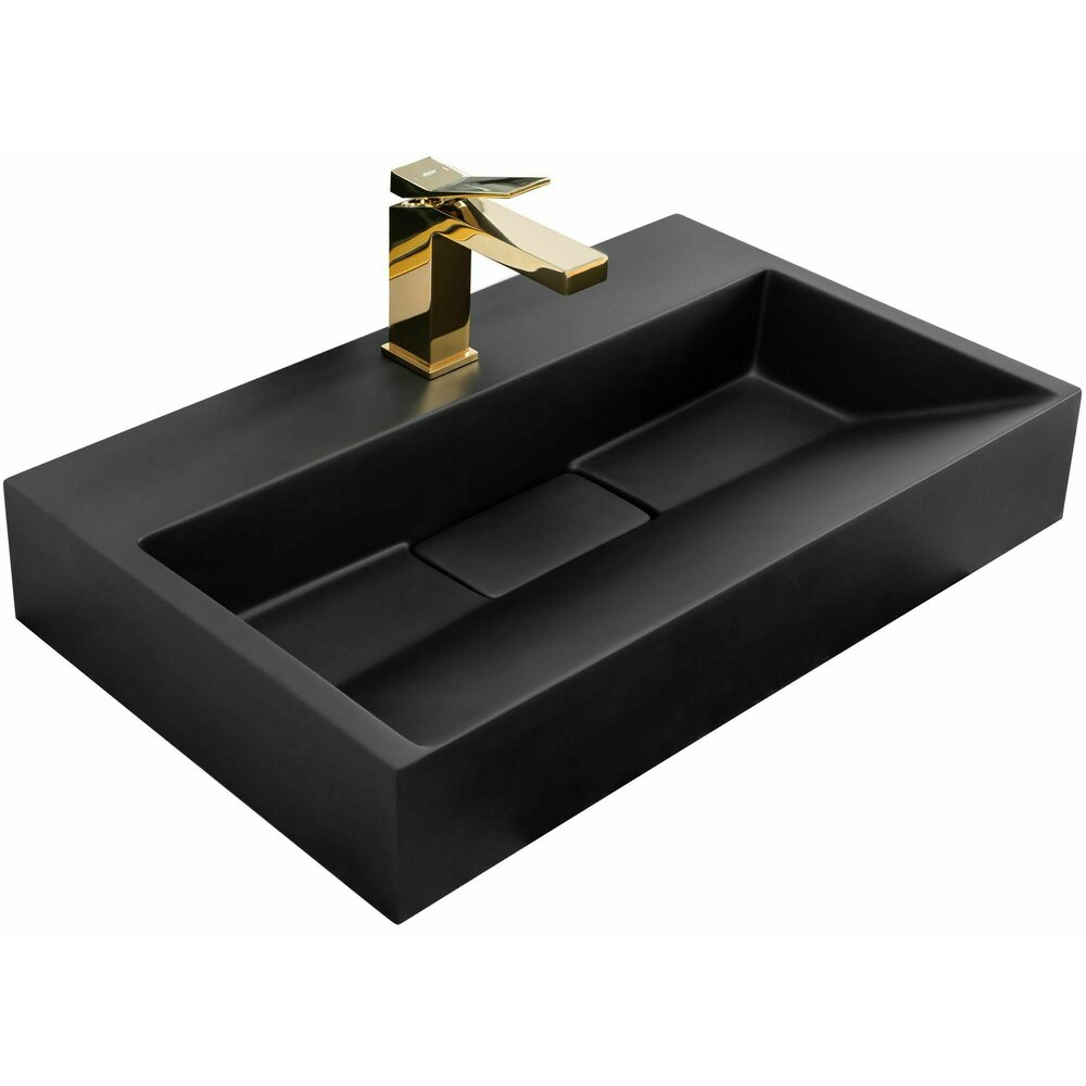 Lavoar pe blat Rea Goya 60 cm negru mat neakaisa.ro