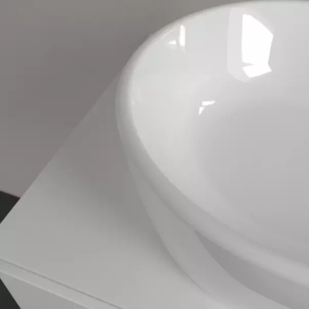 Lavoar pe blat Villeroy&Boch Architectura oval finisaj alb lucios 60 cm picture - 6