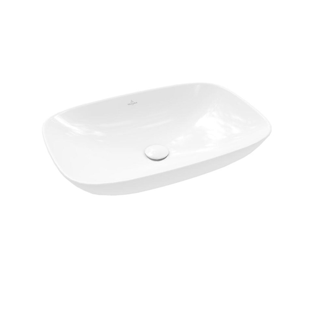 Lavoar pe blat Villeroy&Boch Loop&Friends dreptunghiular alb 62 cm Alb imagine 2022