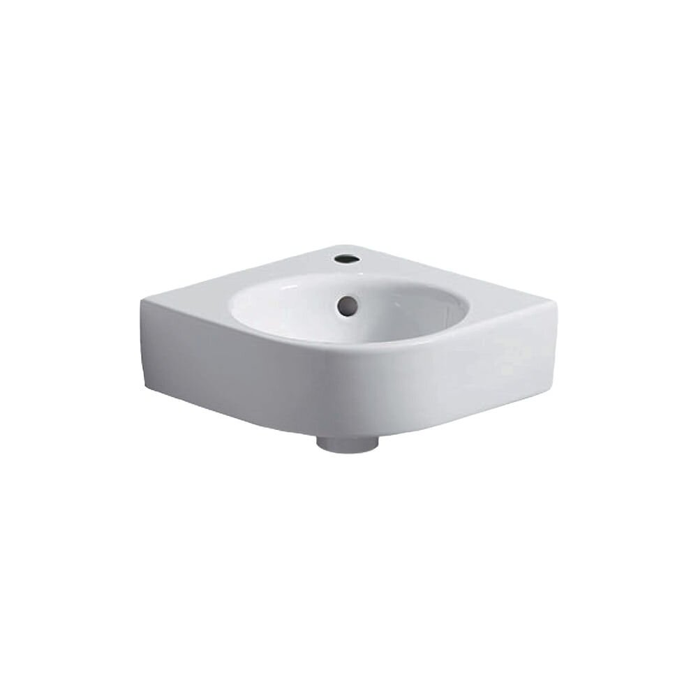 Lavoar pe colt pe blat Selnova Compact 45 cm cu orificiu robinet