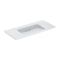 Lavoar pe mobilier Geberit One Slim 105 cm alb cu scurgere speciala