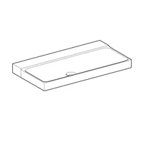 Lavoar pe mobilier Geberit Xeno2  fara orificiu baterie 90 cm alb picture - 4