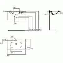 Lavoar pe mobilier Ideal Standard Tesi 82x45 cm picture - 4