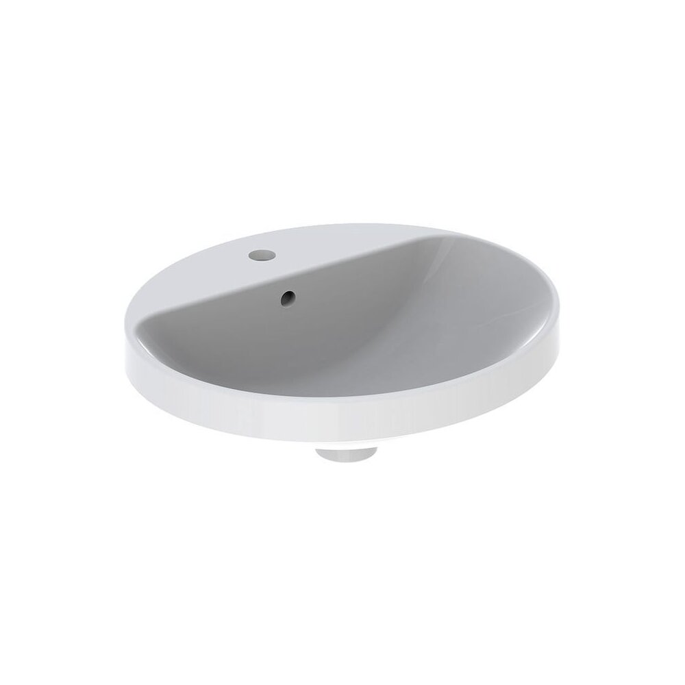 Lavoar semiincastrat Geberit Variform oval cu preaplin 50×45 cm geberit imagine 2022
