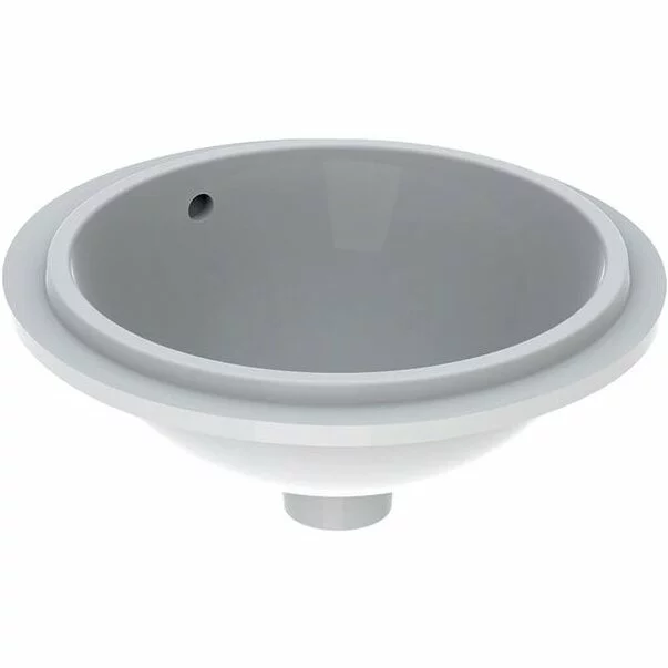 Lavoar sub blat Geberit Variform 39 cm fara orificiu baterie cu orificiu preaplin