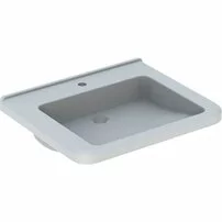 Lavoar suspendat Geberit Selnova Comfort Square 65 cm cu orificiu baterie cu orificiu preaplin