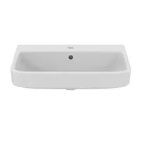 Lavoar suspendat Ideal Standard i.life B alb lucios 50 cm cu orificiu baterie si preaplin picture - 10
