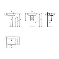 Lavoar suspendat Ideal Standard i.life B alb lucios 60 cm picture - 8