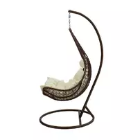 Leagan de gradina suspendat Pakoworld Soleil metal bej 103x83x200cm picture - 2
