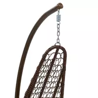 Leagan de gradina suspendat Pakoworld Soleil metal bej 103x83x200cm picture - 4