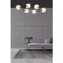 Lustra Emibig Brendi 6A negru/maro picture - 4