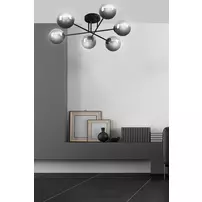 Lustra Emibig Brendi 6B grafit/negru picture - 6