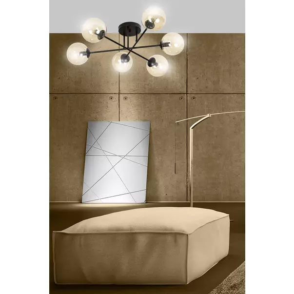 Lustra Emibig Brendi 6B negru/maro picture - 6
