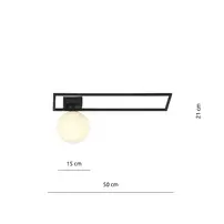 Lustra Emibig Imago 1B negru/opal picture - 5