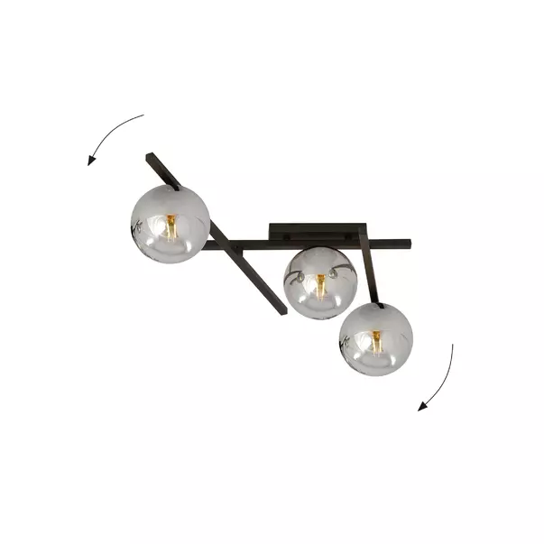 Lustra Emibig Smart 3 negru/grafit picture - 4