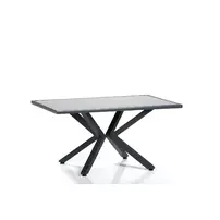 Masa de gradina Asir Sydney negru/gri
