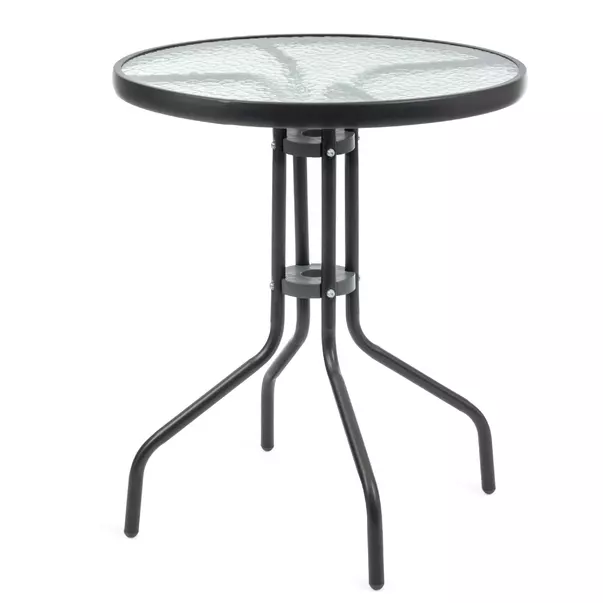 Masa gradina Mirpol Jupiter negru 60 cm