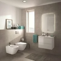 Dulap suspendat pentru lavoar Ideal Standard Tesi mdf albastru 60 cm picture - 3