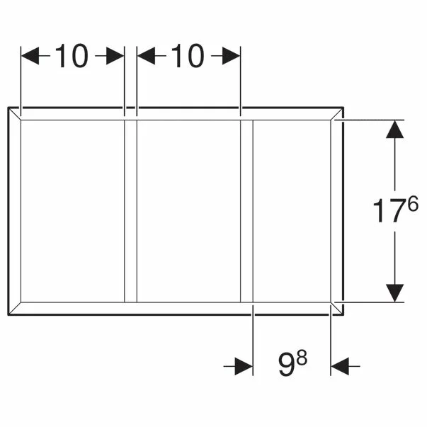 Modul de sertar Geberit Group divizare H inaltime 10 cm picture - 3