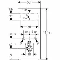 Modul Geberit Monolith pentru wc suspendat negru 114 cm picture - 3