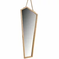 Oglinda asimetrica 85 cm Rea rama lemn YMJZ20217