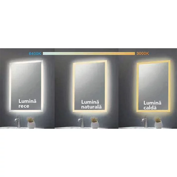 Oglinda cu iluminare LED Fluminia Mona New 60 cm picture - 4