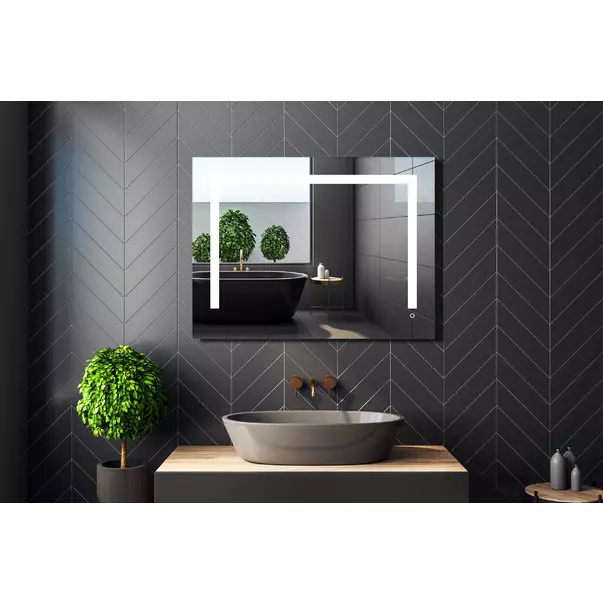Oglinda cu iluminare Led Venti Ratio 80x60x2,5 cm picture - 7