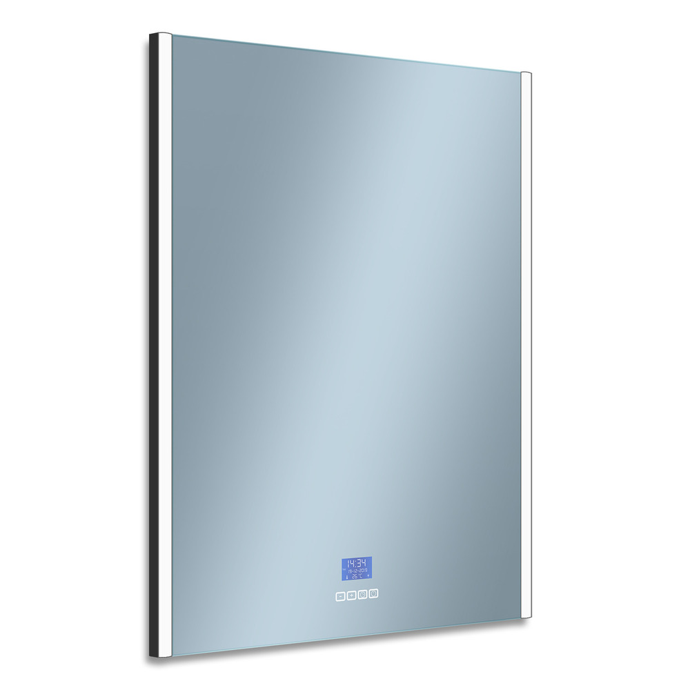 Oglinda cu iluminare Led Venti Timeled negru 60 cm x 80 cm baie imagine 2022