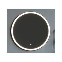 Oglinda cu iluminare si dezaburire Fluminia Black-Boy-60 60 cm