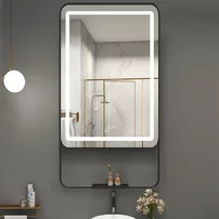 Oglinda cu iluminare si dezaburire Fluminia Ingres 60 cm picture - 2