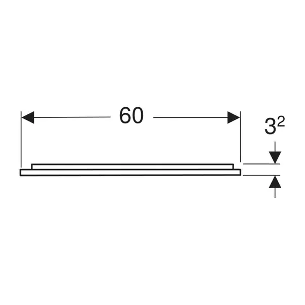 Oglinda cu iluminare si dezaburire Geberit Option Plus Square 60 cm negru - aluminiu eloxat picture - 4