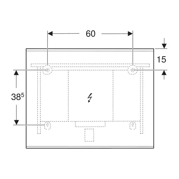 Oglinda cu iluminare si dezaburire Geberit Option Plus Square 90 cm aluminiu eloxat picture - 3