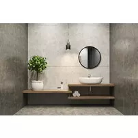 Oglinda de baie Venti Rund 60 cm negru
