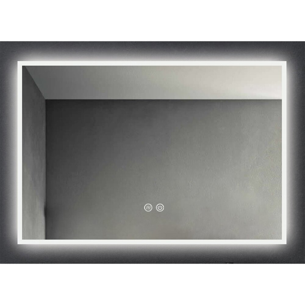 Oglinda dreptunghiulara Fluminia Siza cu iluminare LED si dezaburire imagine neakaisa.ro