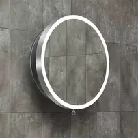 Oglinda extensibila cu iluminare LED Miior Moon rama alb lucios 80 cm picture - 4