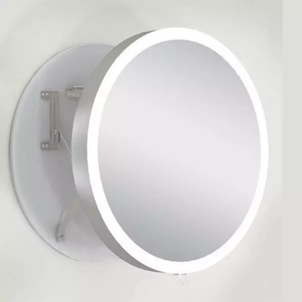 Oglinda extensibila cu iluminare LED Miior Moon rama aluminiu mat 70 cm picture - 6