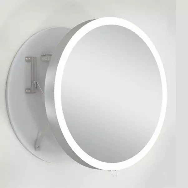Oglinda extensibila cu iluminare LED Miior Moon rama auriu periat 70 cm picture - 5