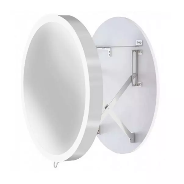 Oglinda extensibila cu iluminare LED Miior Moon rama auriu periat 70 cm picture - 9