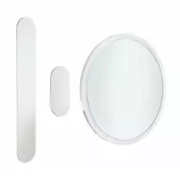 Oglinda rotunda cu iluminare LED Deante Round crom 22cm picture - 3