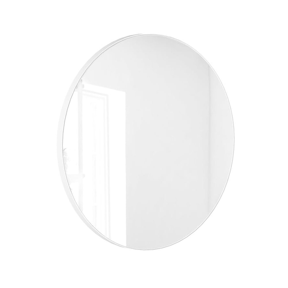 Oglinda rotunda Massi Valo Slim lucrata manual 90 cm alb Massi