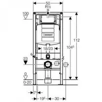 Pachet rezervor incastrat Geberit Duofix Sigma UP320 și vas wc suspendat Geberit Xeno2 rimfree cu spalare verticala alb si capac wc softclose picture - 5