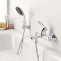 Para de dus Grohe Vitalio Start 100 crom lucios 2 tipuri de jet picture - 3