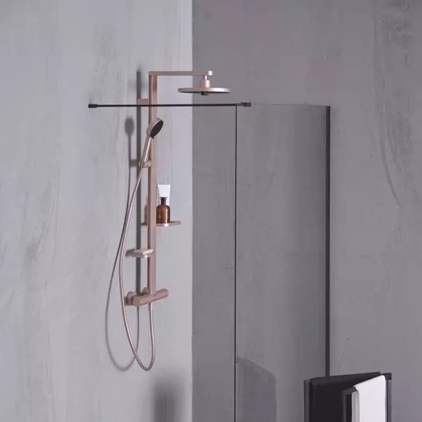 Para de dus din aluminiu Ideal Standard Alu+ rose mat cu 2 tipuri de jet picture - 3