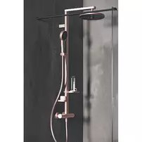 Para de dus din aluminiu Ideal Standard Alu+ rose mat cu 2 tipuri de jet picture - 7