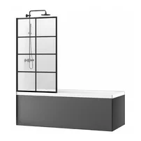 Paravan de cada Rea Lagos-1 negru 70x140 cm mobil