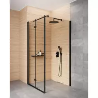 Paravan de dus Deante Kerria Plus negru mat 80x200 cm picture - 7