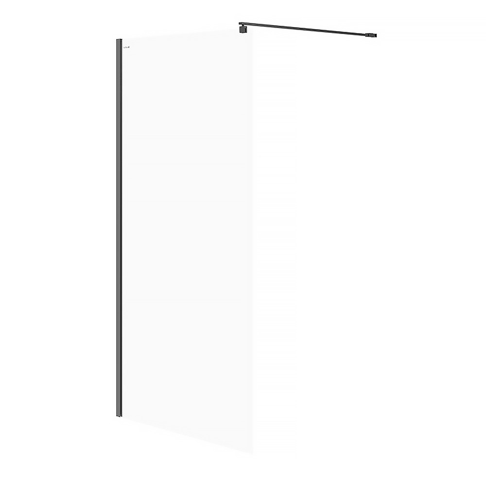 Paravan de dus tip Walk-in Cersanit Mille negru 90×200 cm 90x200